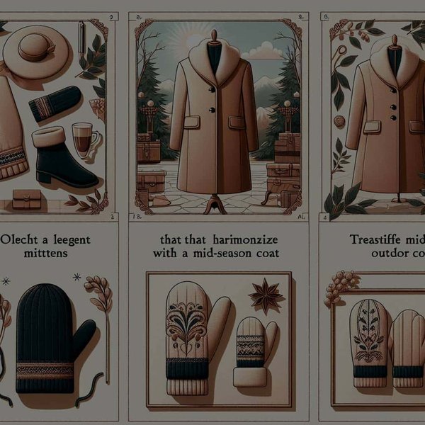 Comment sélectionner des mitaines élégantes qui s'accordent avec un manteau de mi-saison pour une exposition en extérieur ?